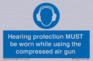 Hearing protection MUST be worn while using the compressed air gun
